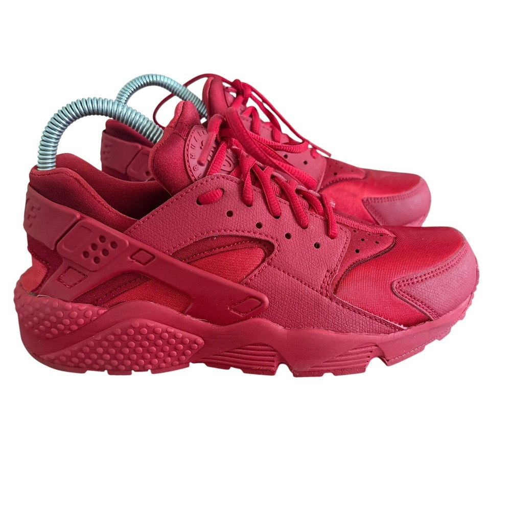 Nike Air Huarache Womens Size 8.5 Triple Red Athletic Running Shoes Sneakers